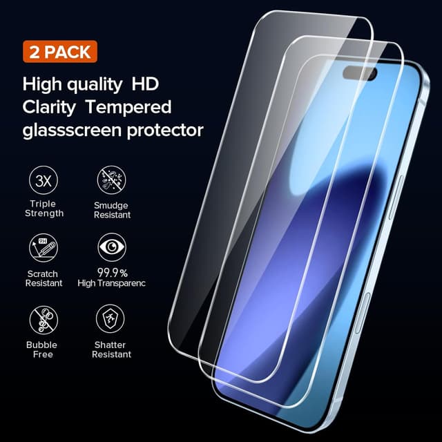 Thumbnail 2 de ivoler Clara 17 Air Funda Transparente + 2 Cristales 🛡️