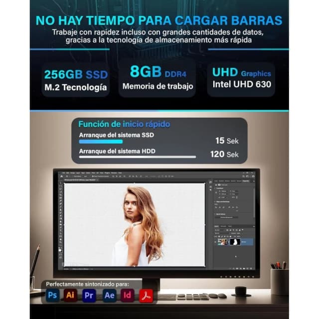 Detalle de GREED Basic V2 i5-10400 8GB 256GB SSD — PC sobremesa