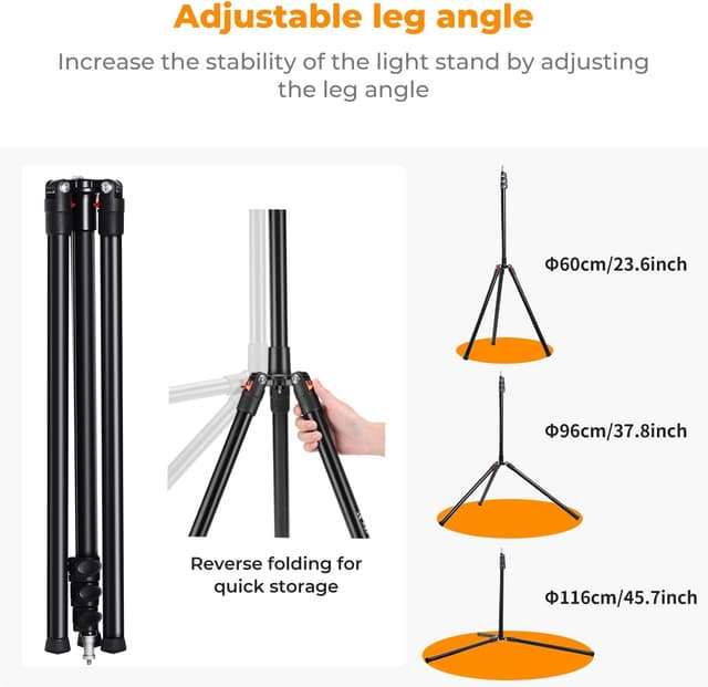 Thumbnail 3 de K&F CONCEPT Aluminum Heavy Duty Stand 2.3m