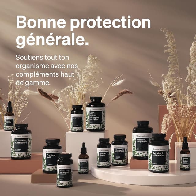 Detalle de Natural Elements Huile MCT (acide caprylique C8) 500 ml – goût et odeur neutres, végane