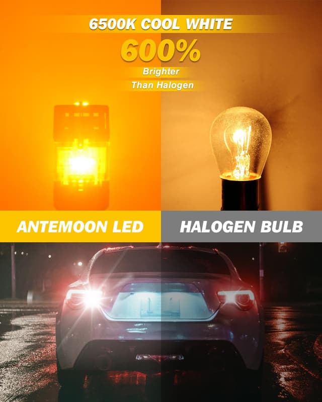 Detalle de PY21W LED bulbs 12V Canbus Amber set of 2