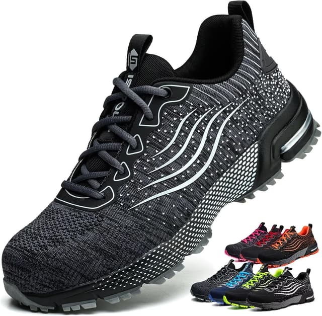 Thumbnail 6 de Scarpe antinfortunistiche con punta in acciaio e tomaia in mesh traspirante (uomo/donna) per cantiere