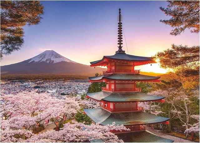 Detalle de Ravensburger Puzzle 1000 Piezas Monte Fuji, 70 x 50 cm