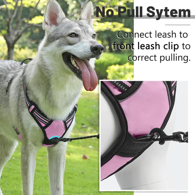 Detalle 2 de Belababy Dog Harness No Pull, Adjustable S