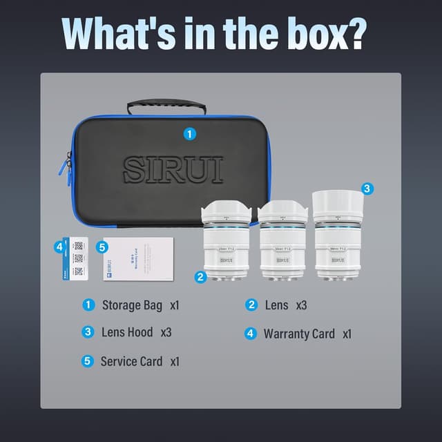 Thumbnail 6 de SIRUI Sniper 23/33/56 F1.2 Obiettivi APS-C