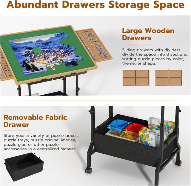 Thumbnail 6 de upvercy Large Puzzle Table 22.2–31.5 in 🧩