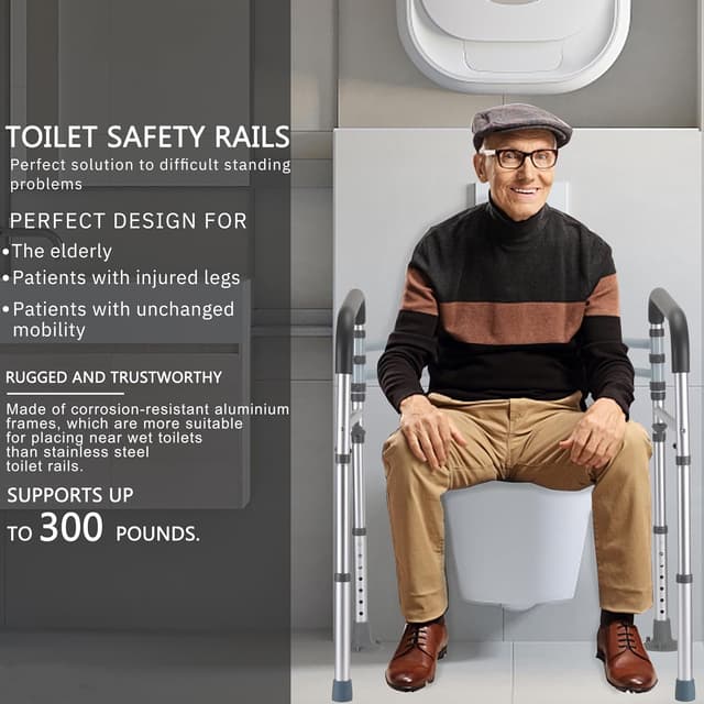 Thumbnail 4 de Lianjindun Toilet Safety Rails 300 lb 🚽
