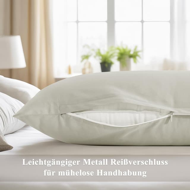 Thumbnail 5 de Aisbo Seitenschläferkissen Bezug 40x145 Baumwolle