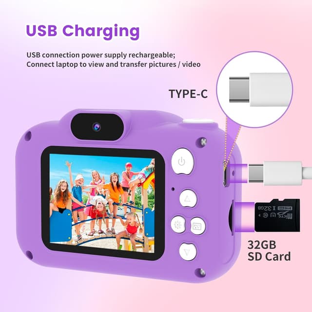 Thumbnail 5 de GlobalCrown Mini macchina fotografica per bambini 12MP