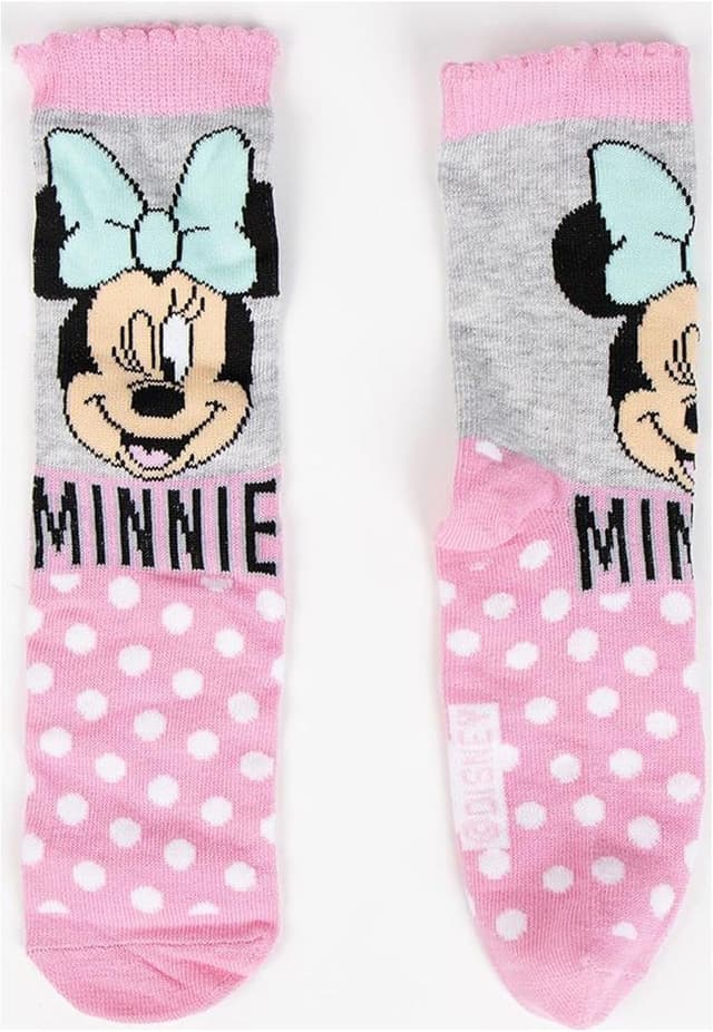 Detalle 2 de Calzini Minnie CERDÁ LIFE’S LITTLE MOMENTS, confezione da 4 paia unisex per bambini e ragazzi