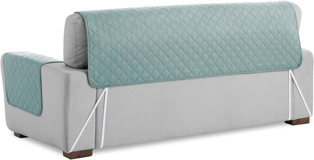 Detalle 2 de textil-home Funda Sofá Chaise Longue Malu Aguamarina 💚
