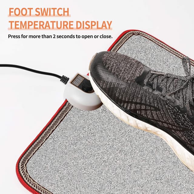 Detalle 2 de OLYDON 230V Fußwärmer mit Thermostat 55W