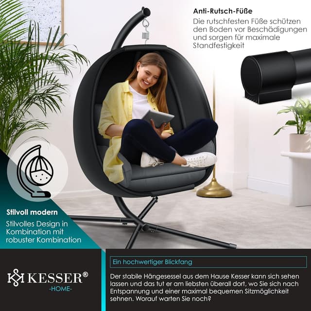 Thumbnail 5 de KESSER Luxe Hängesessel mit Gestell