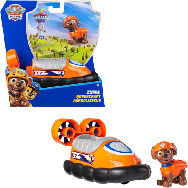 Detalle de Paw Patrol Zuma Figur mit Luftkissen-Boot