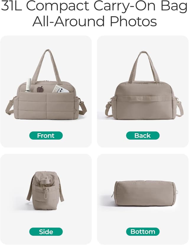 Detalle de bagsmart 31L gym bag with wet pocket