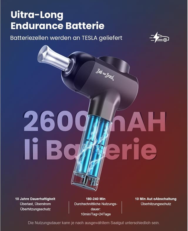 Thumbnail 6 de Bob and Brad X6 Pro Max Massagepistole mit Wärme/Kälte, Metall-Massagekopf und 11-mm-Amplitude