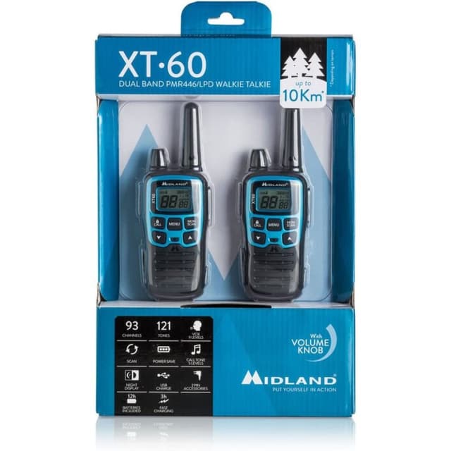 Thumbnail 1 de Midland XT60 Pack 2 Walkie-talkies PMR446 azules