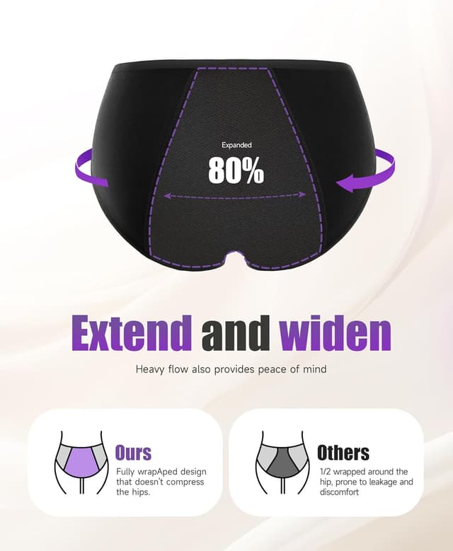 Thumbnail 3 de TANSTC Mutande Mestruali Cotone 4 Strati