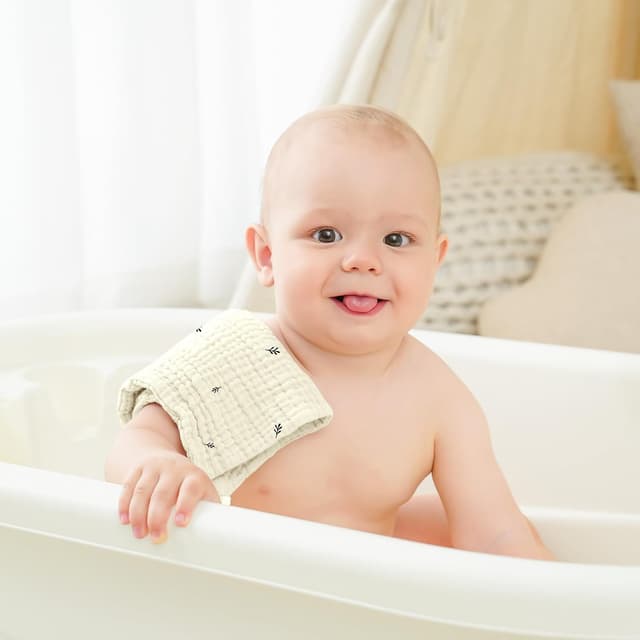 Detalle 2 de Bearmoss 25 x 25cm Muslin Burp Cloths