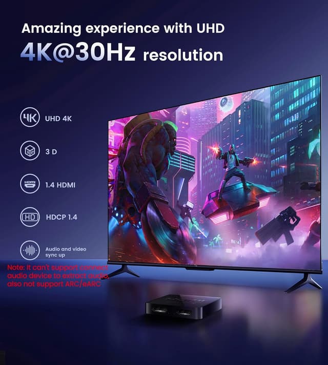 Thumbnail 4 de avedio links HDMI Splitter 1x2 4K 60Hz