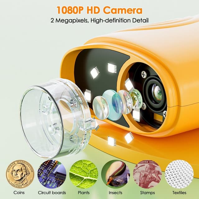 Detalle 2 de Temodu 2.0 Mikroskop 1000× für Kinder