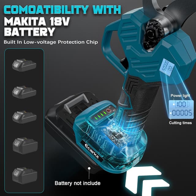 Detalle 2 de Ecarke Akku-Astschere 40 mm Schnittdurchmesser