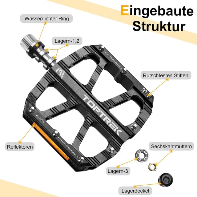 Thumbnail 2 de toptrek Fahrradpedale CNC Aluminium 103×100 mm