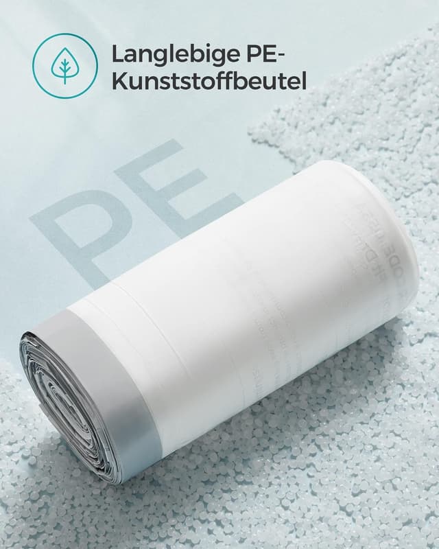 Thumbnail 6 de SONGMICS Müllbeutel mit Zugband für 50 Liter, hochbelastbar, weiß – 3 Rollen (120 Stück) KRB050A03