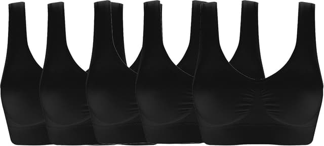 Detalle de ohlyah Women’s Seamless Wire-Free Bra with Removable Pads