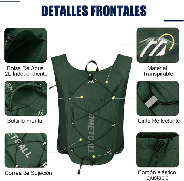 Thumbnail 4 de ONETOALL Chaleco Running Ligero 6L