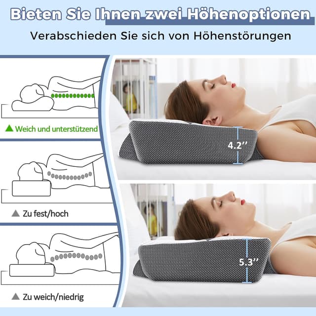 Detalle de Orthopädisches Nackenkissen aus Memory Foam