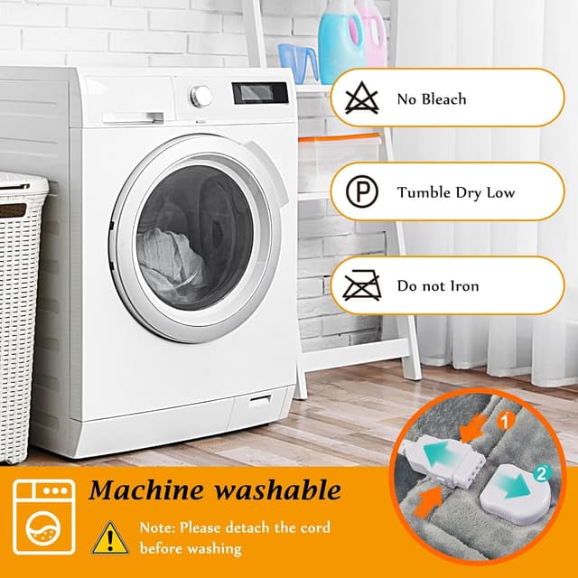 Thumbnail 6 de Mia&Coco Electric Heated Blanket 200x180cm