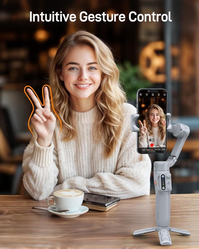 Detalle de Hohem iSteady X3 SE phone gimbal for vlogging