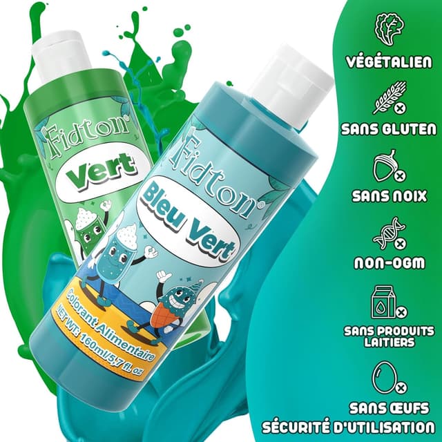 Thumbnail 2 de Fidton Colorant Alimentaire 160 ml Vert
