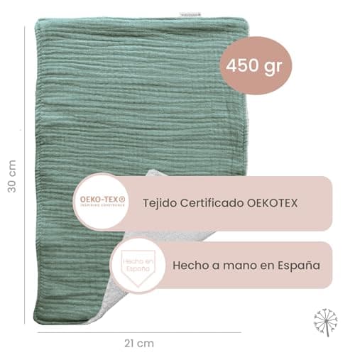 Thumbnail 3 de MIMUSELINA Lingette bebe lavable, 3 chiffons 30x21 cm ⚙