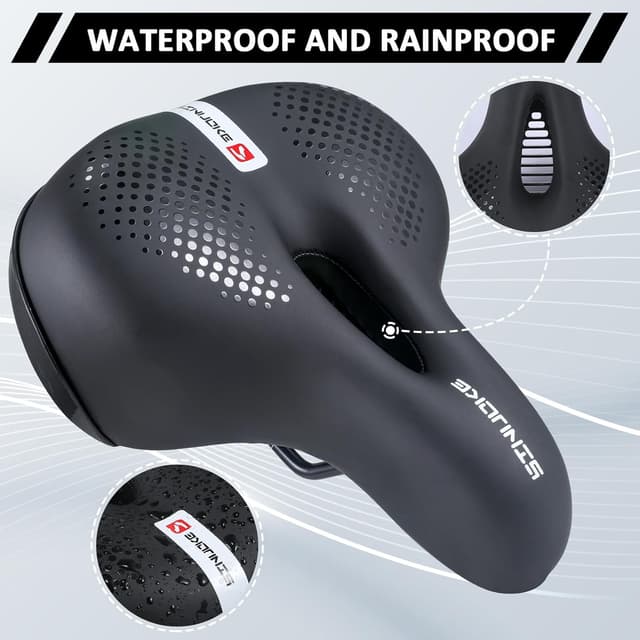 Detalle de Wide Soft Bike Saddle Cushion