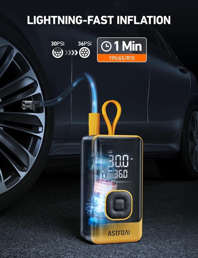 Detalle 2 de AstroAI L7 Air Inflator 150PSI