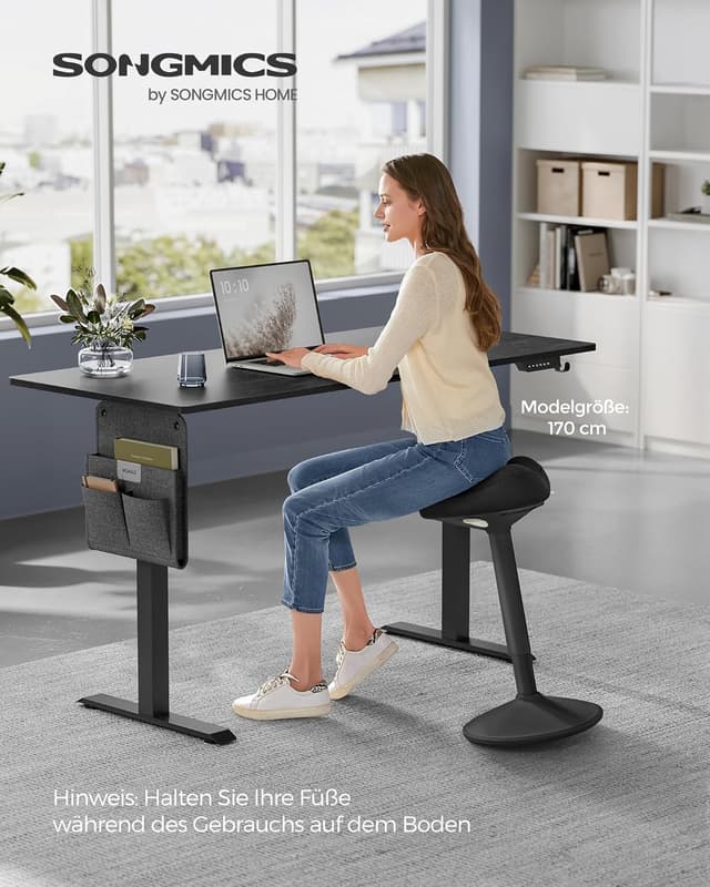 Thumbnail 2 de SONGMICS OSC008B01 Stehhocker, höhenverstellbar 58–83 cm