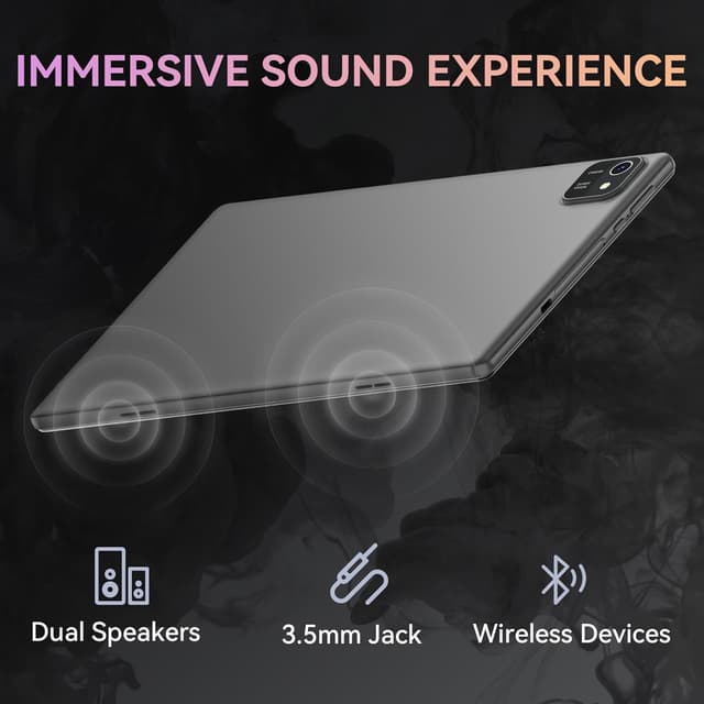 Detalle 2 de HNVHNV 10-inch Android 13 Tablet (6GB RAM, 64GB Storage, WiFi, Bluetooth, 6000mAh)