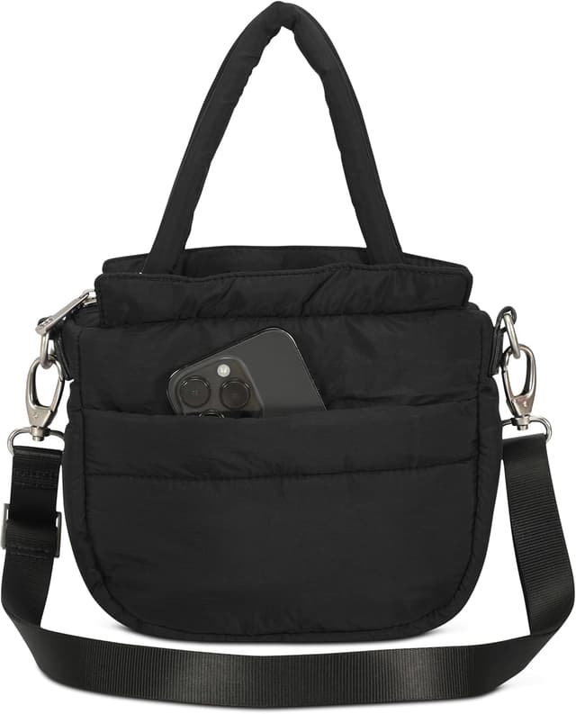 Detalle de Expatrié Poppy Small borsa a tracolla piccola da donna in nylon riciclato