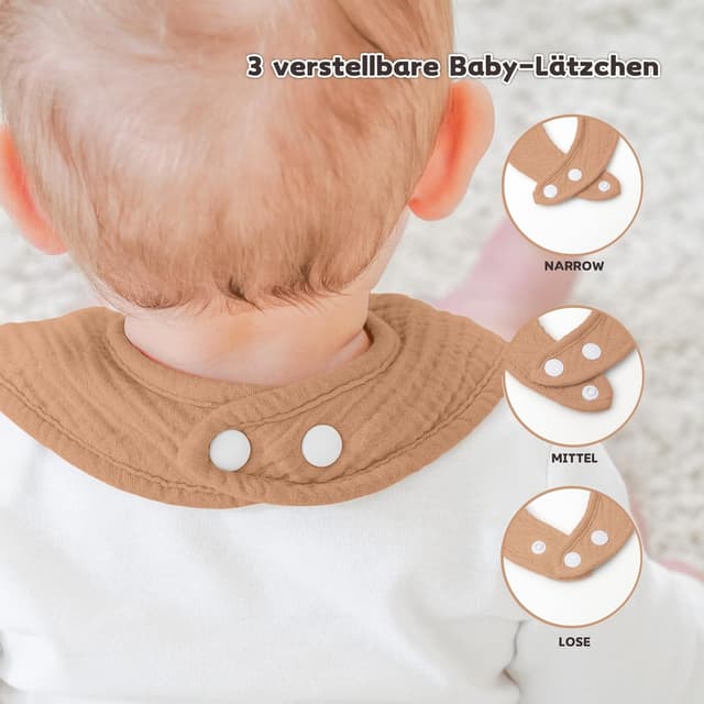 Thumbnail 4 de Susurration Lätzchen Musselin 6er Pack 🧣