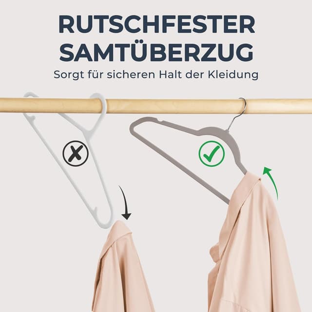 Thumbnail 2 de House Day Kleiderbügel Samt 30er Set