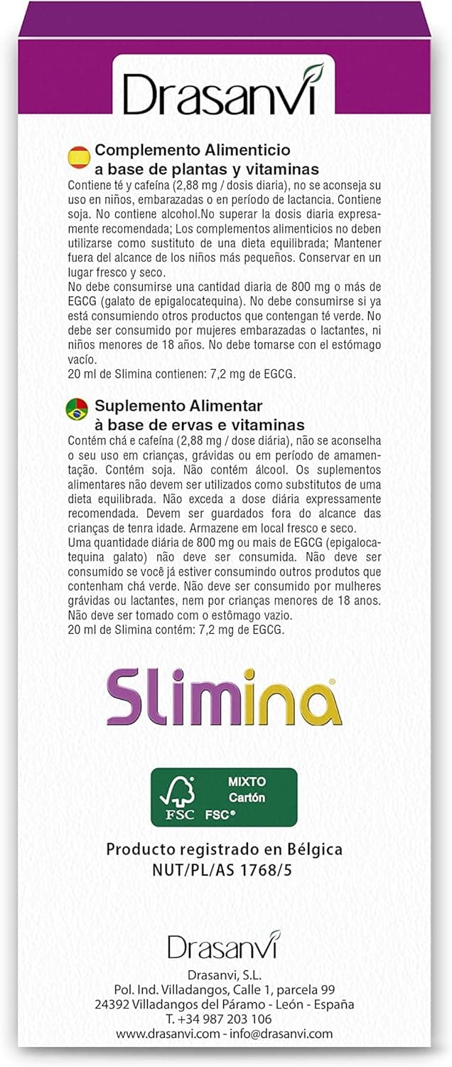 Thumbnail 2 de DRASANVI Slimina 🍵 Extractos Vegetales y L-Carnitina, 500 ml