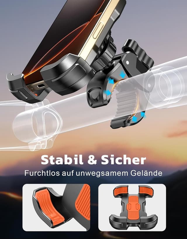 Detalle de Rolgno Handyhalterung Fahrrad für 6,9 Zoll