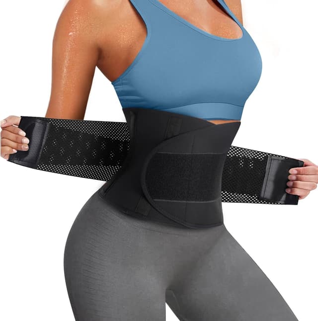 Detalle de Junlan Cintura Addominale Corsetto da Donna in Neoprene per la Sudorazione e Supporto Lombare