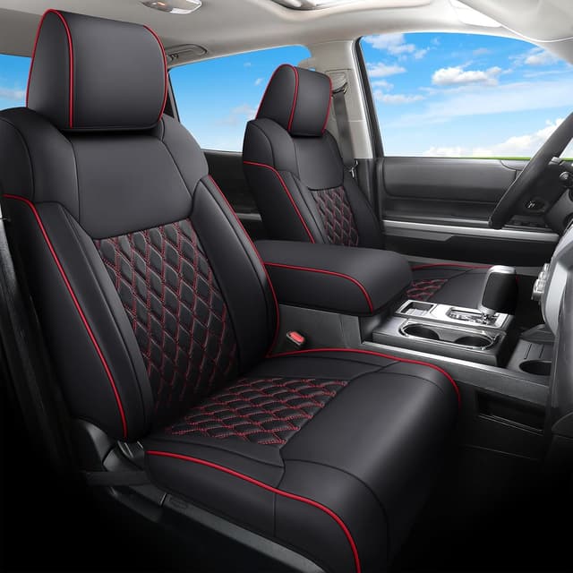 Detalle de Huidasource Tacoma Seat Covers (Front & Rear) Full Coverage Waterproof Set for 2005–2015 Toyota Tacoma