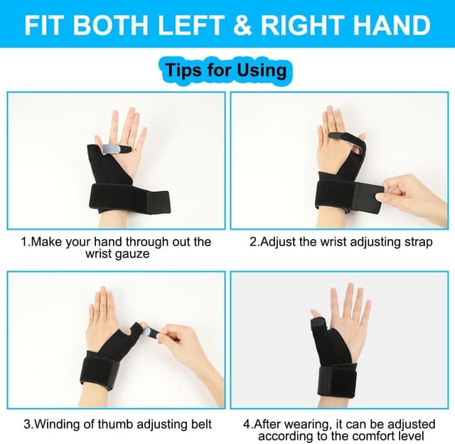 Detalle de ACWOO Attelle de Pouce Réglable pour Arthrite 🤲