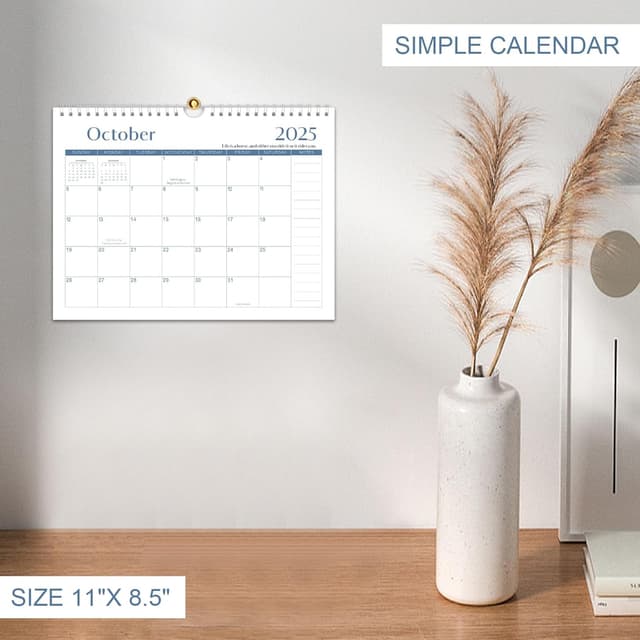 Detalle 2 de Gannyfer 2026 Wall Calendar 18‑Month Planner 📅