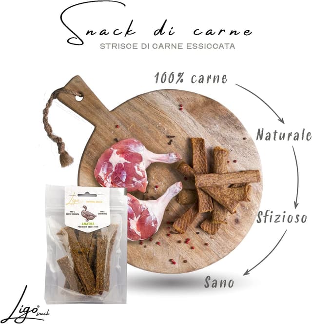 Thumbnail 3 de Ligo strisce snack carne 100 g (Anatra)