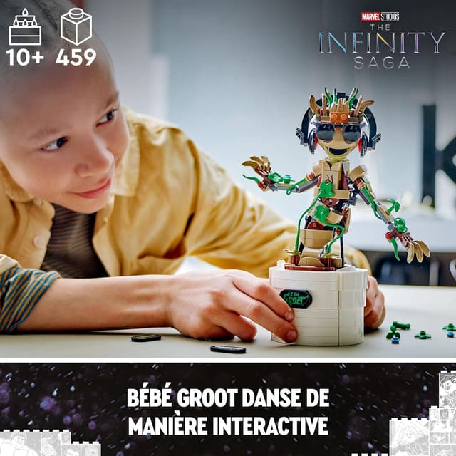Detalle 2 de LEGO Marvel 76297 Bébé Groot dansant